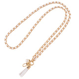 S & J Cross Body Strap -  Leather and Chain