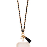 S & J Cross Body Strap -  Leather and Chain
