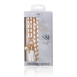 S & J Cross Body Strap -  Leather and Chain