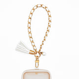 S&J Wristlets Leather & Gold