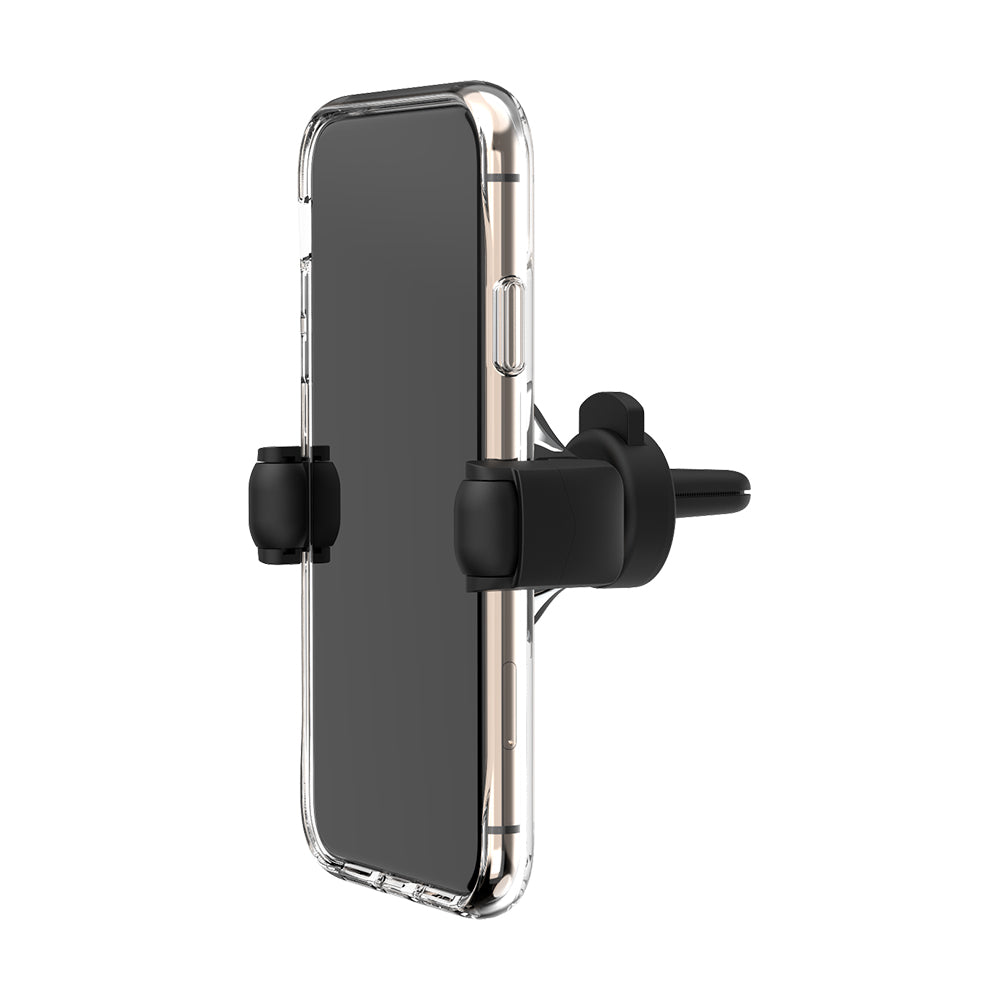 EFM 15W Wireless Car Vent Mount Charger - With 18W Car Charger - Graphite