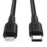 EFM 39W Dual Port Car Charger - With Type C to Apple Lightning Cable