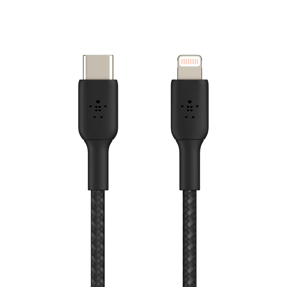 Belkin BoostCharge USB-C to Lightning Braided CableFor Apple devices - Black