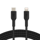 Belkin BoostCharge USB-C to Lightning Braided CableFor Apple devices - Black
