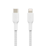 Belkin BOOSTCHARGE USB-C to Lightning Braided CableFor Apple devices - White