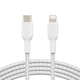 Belkin BOOSTCHARGE USB-C to Lightning Braided CableFor Apple devices - White
