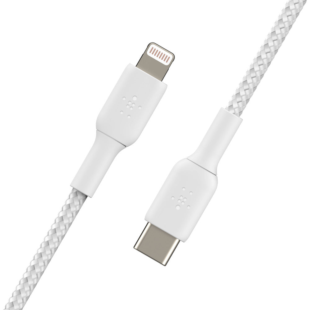 Belkin BOOSTCHARGE USB-C to Lightning Braided CableFor Apple devices - White
