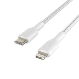Belkin BOOSTCHARGE USB-C to Lightning Braided CableFor Apple devices - White