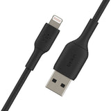 Belkin BoostCharge Lightning to USB-A Cable  1mFor Apple Devices - Black