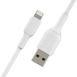 Belkin BoostCharge Lightning to USB-A 2M CableFor Apple Devices - White