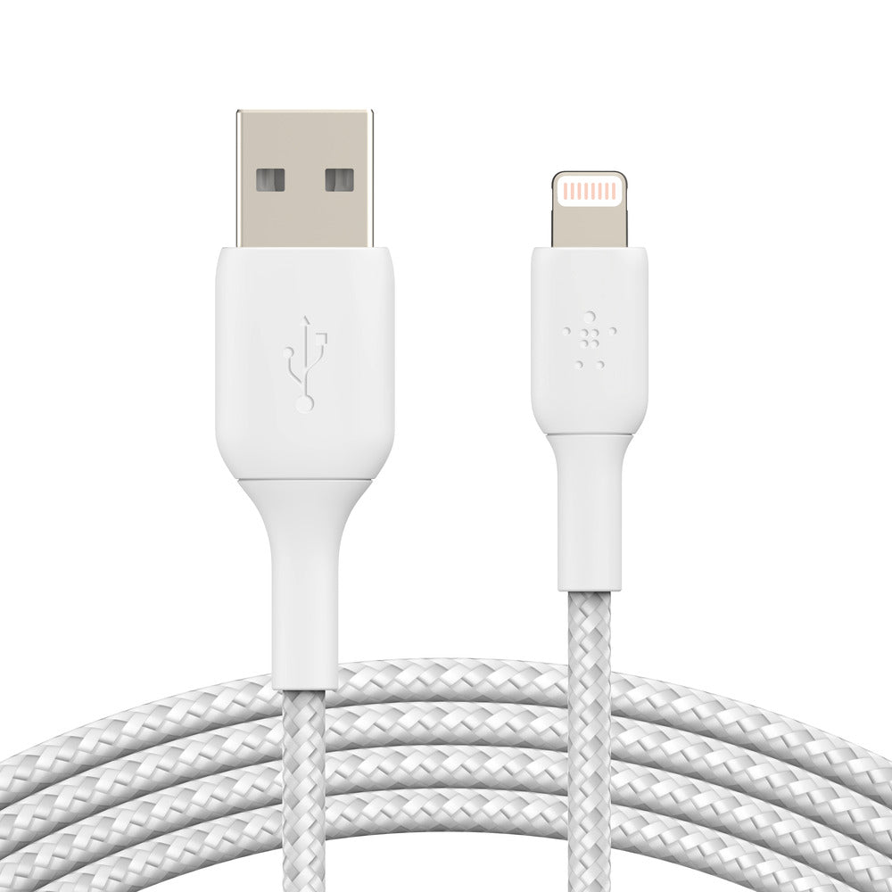 Belkin BoostCharge Lightning to USB-A 2M CableFor Apple Devices - White