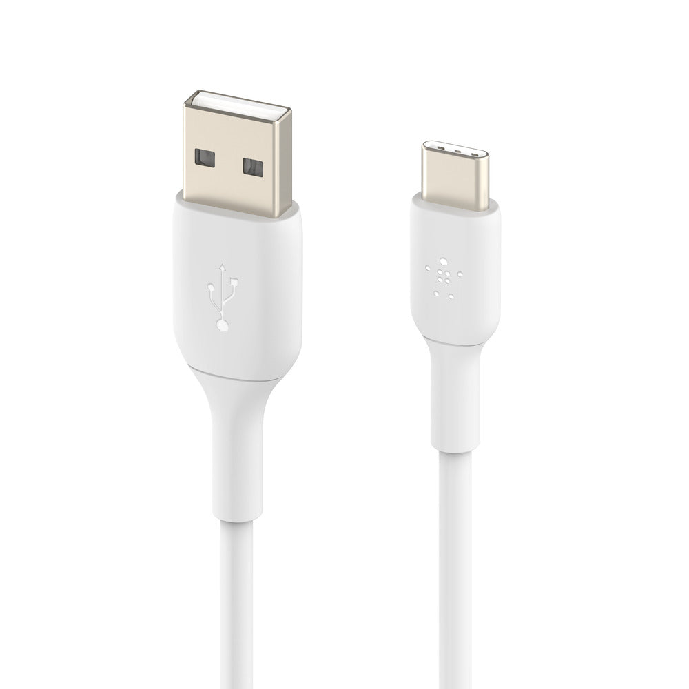 Belkin BoostCharge USB-A to USB-C 2M Cable  - Universally compatible - White