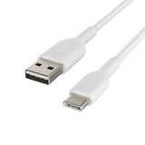 Belkin BoostCharge USB-A to USB-C 2M Cable  - Universally compatible - White