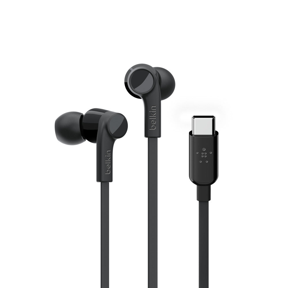 Belkin USB-C IN-EAR HEADPHONE BLACKUniversally compatible - Black