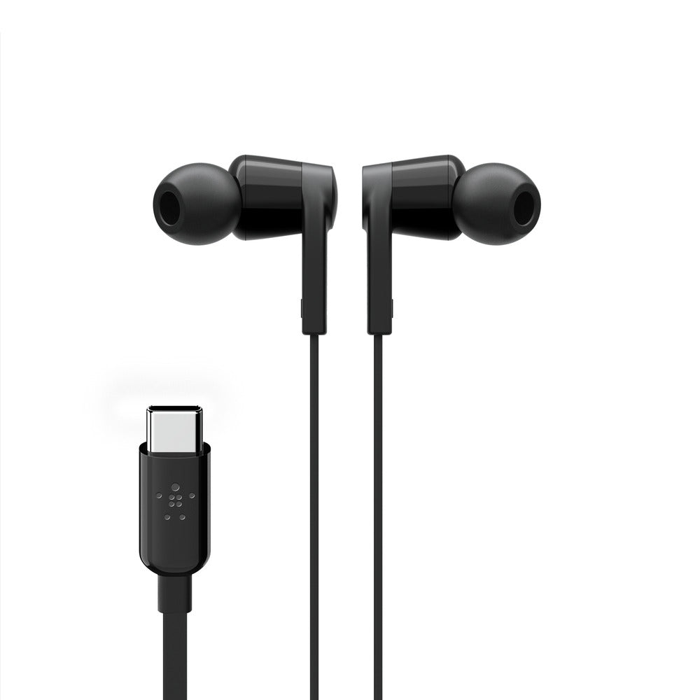 Belkin USB-C IN-EAR HEADPHONE BLACKUniversally compatible - Black