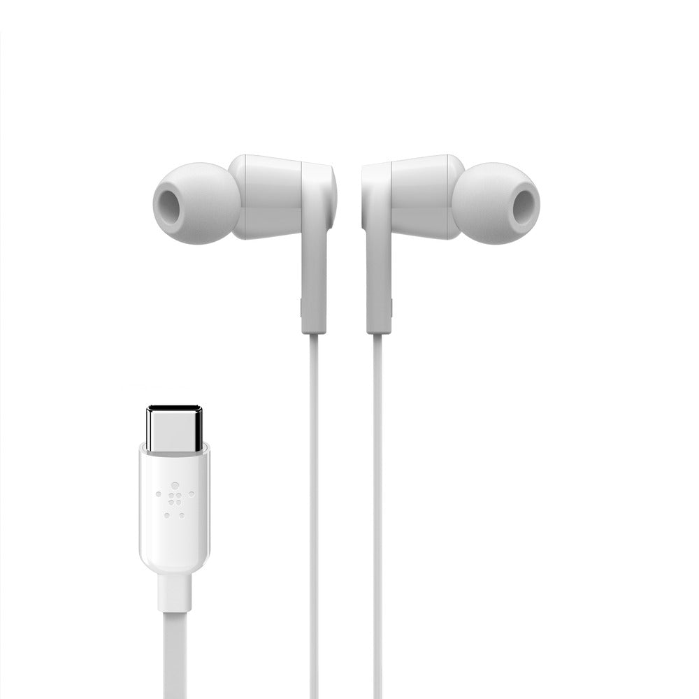 Belkin USB-C IN-EAR HEADPHONES WHITEUniversally compatible - White