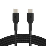 Belkin BoostCharge USB-C to USB-C Braided 1M CableUniversally compatible - Black