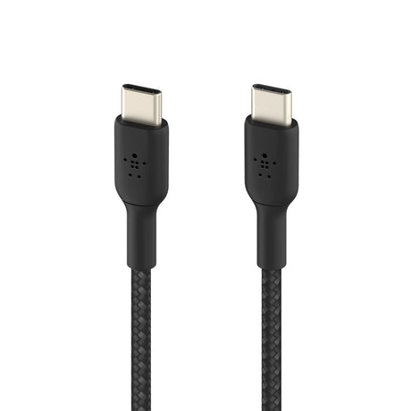 Belkin BoostCharge USB-C to USB-C Braided 1M CableUniversally compatible - Black
