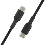 Belkin BoostCharge USB-C to USB-C Braided 1M CableUniversally compatible - Black
