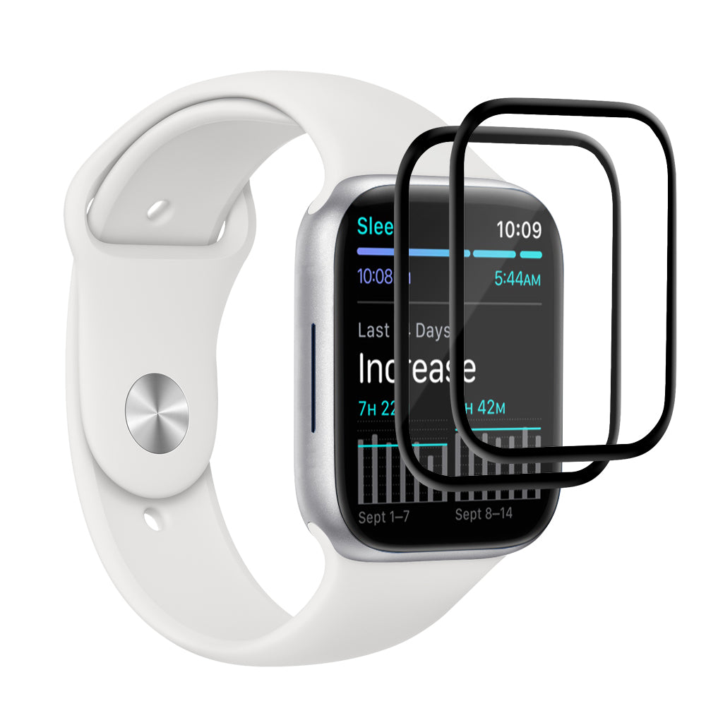 EFM FlexiGlass Screen Armour - Twin-Pack - For Apple Watch Series 7/8/9 (41 mm)