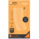 EFM ScreenSafe Film Screen Armour with D3OFor Samsung Galaxy S22+ (6.6) - Clear/Black Frame