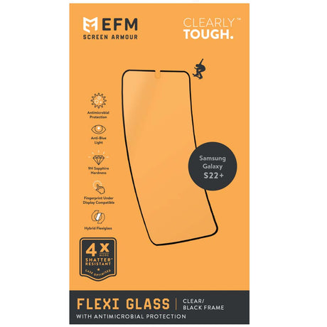 EFM FlexiGlass Screen ArmourFor Samsung Galaxy S22+ (6.6) - Dual Install