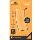 EFM ScreenSafe Film Screen Armour with D3OFor Samsung Galaxy S22 Ultra (6.8) - Clear/Black Frame