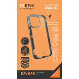 EFM Cayman Case Armour with D3O 5G Signal Plus - For iPhone 13 Pro Max (6.7") - Carbon