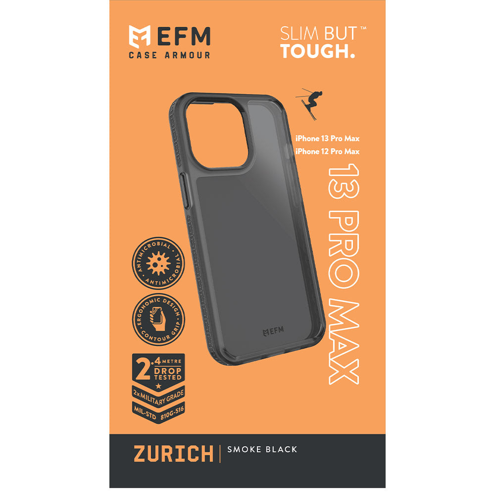 EFM Zurich  Case Armour - For iPhone 13 Pro Max (6.7") - Smoke Black
