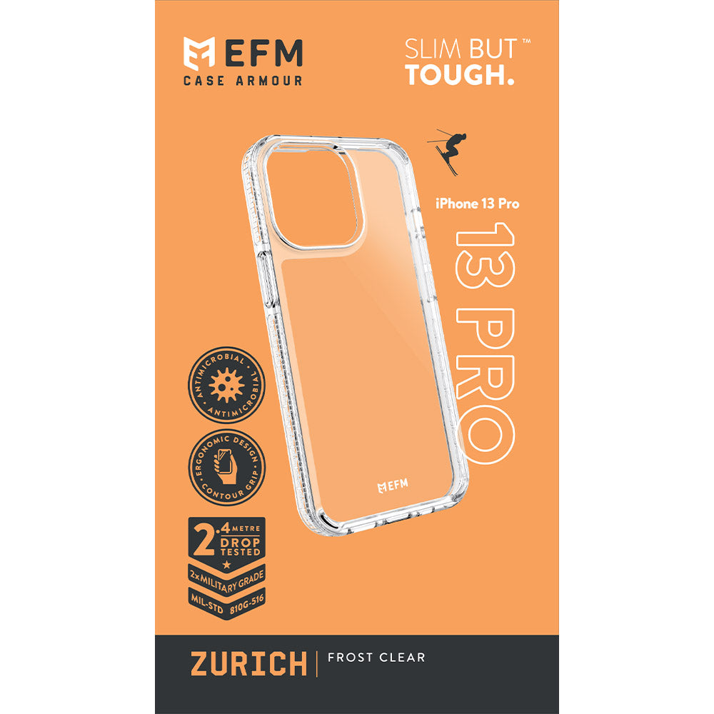 EFM Zurich  Case ArmourFor iPhone 13 Pro (6.1" Pro) - Frost Clear