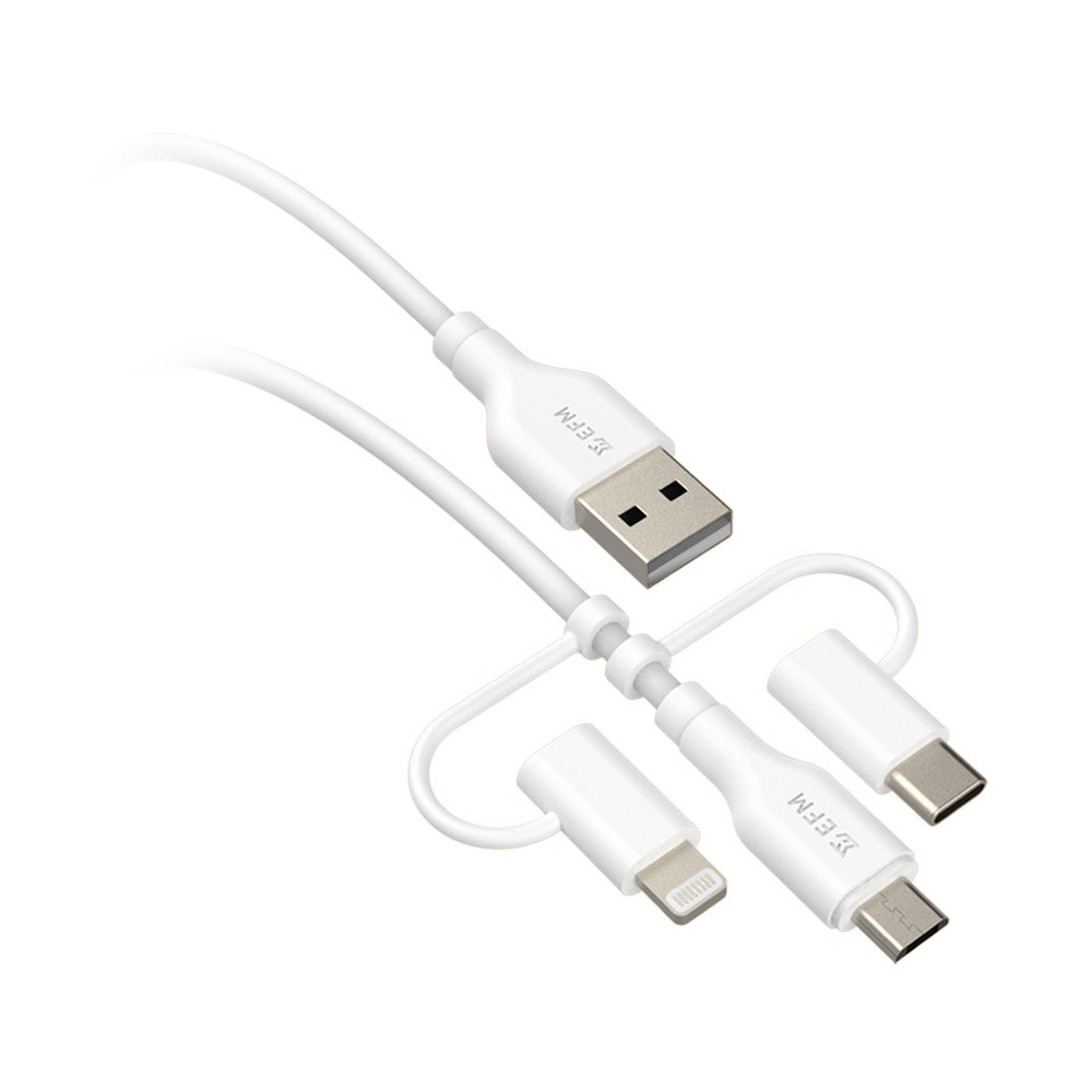 EFM USB-A 3-in-1 CableUniversal Application with 2M Length
