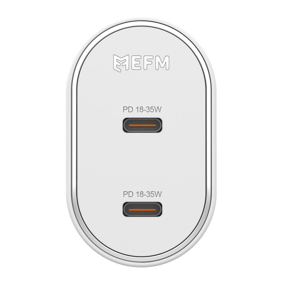 EFM 35W Dual Port Wall ChargerWith Power Delivery and PPS