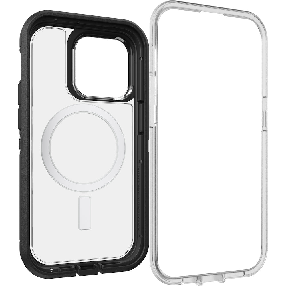 Otterbox Defender XT Clear MagSafe CaseFor iPhone 14 Pro (6.1") - Black Crystal