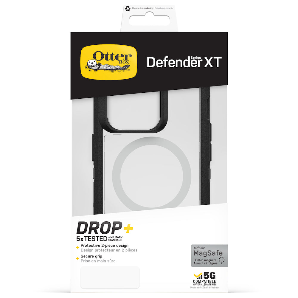 Otterbox Defender XT Clear MagSafe CaseFor iPhone 14 Pro (6.1") - Black Crystal