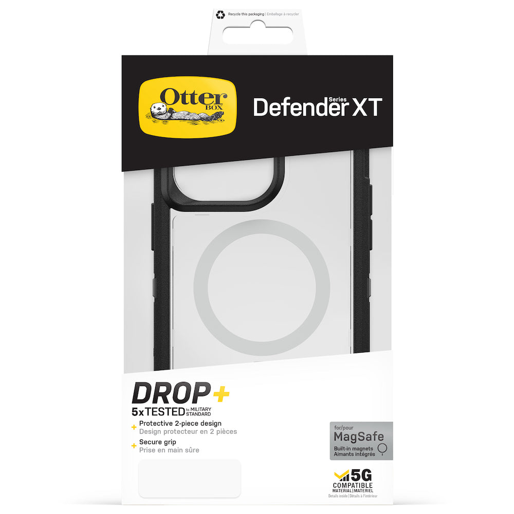 Otterbox Defender XT Clear MagSafe CaseFor iPhone 14 Pro Max (6.7") - Black Crystal
