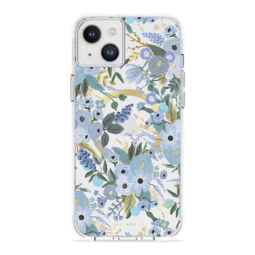 Case-Mate Rifle Paper Case - MagSafeFor iPhone 14 Plus (6.7") - Garden Party Blue