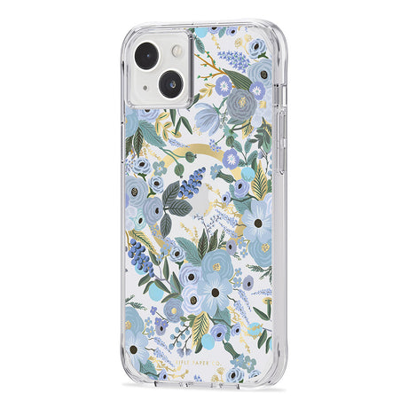 Case-Mate Rifle Paper Case - MagSafeFor iPhone 14 Plus (6.7") - Garden Party Blue
