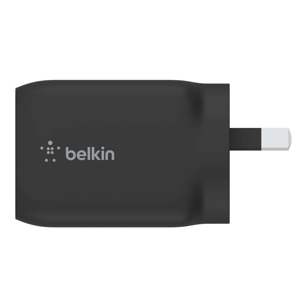 Belkin BOOST UP Dual USB-C Wall ChargerGaN Technology 65W with PPS