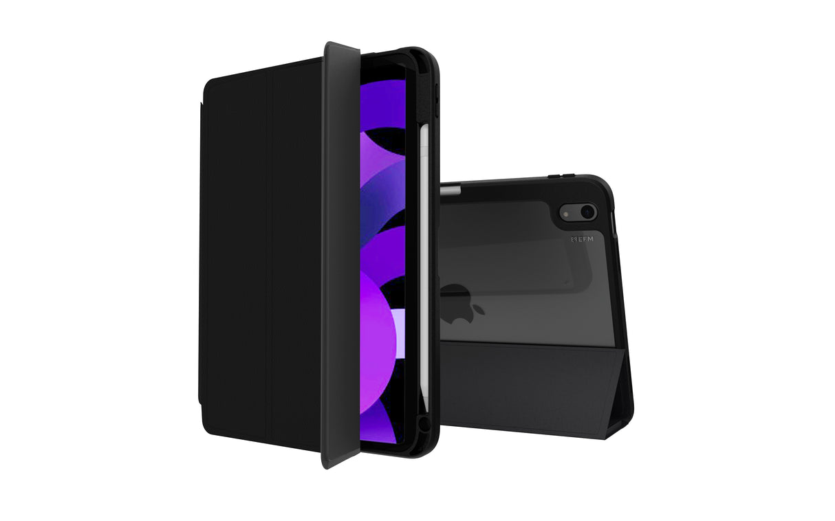EFM Aspen Folio Case Armour with D3O & ELeatherFor iPad 10.9 (2022) - Black