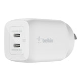 Belkin BOOST UP Dual USB-C Wall Charger - GaN Technology 65W with PPS