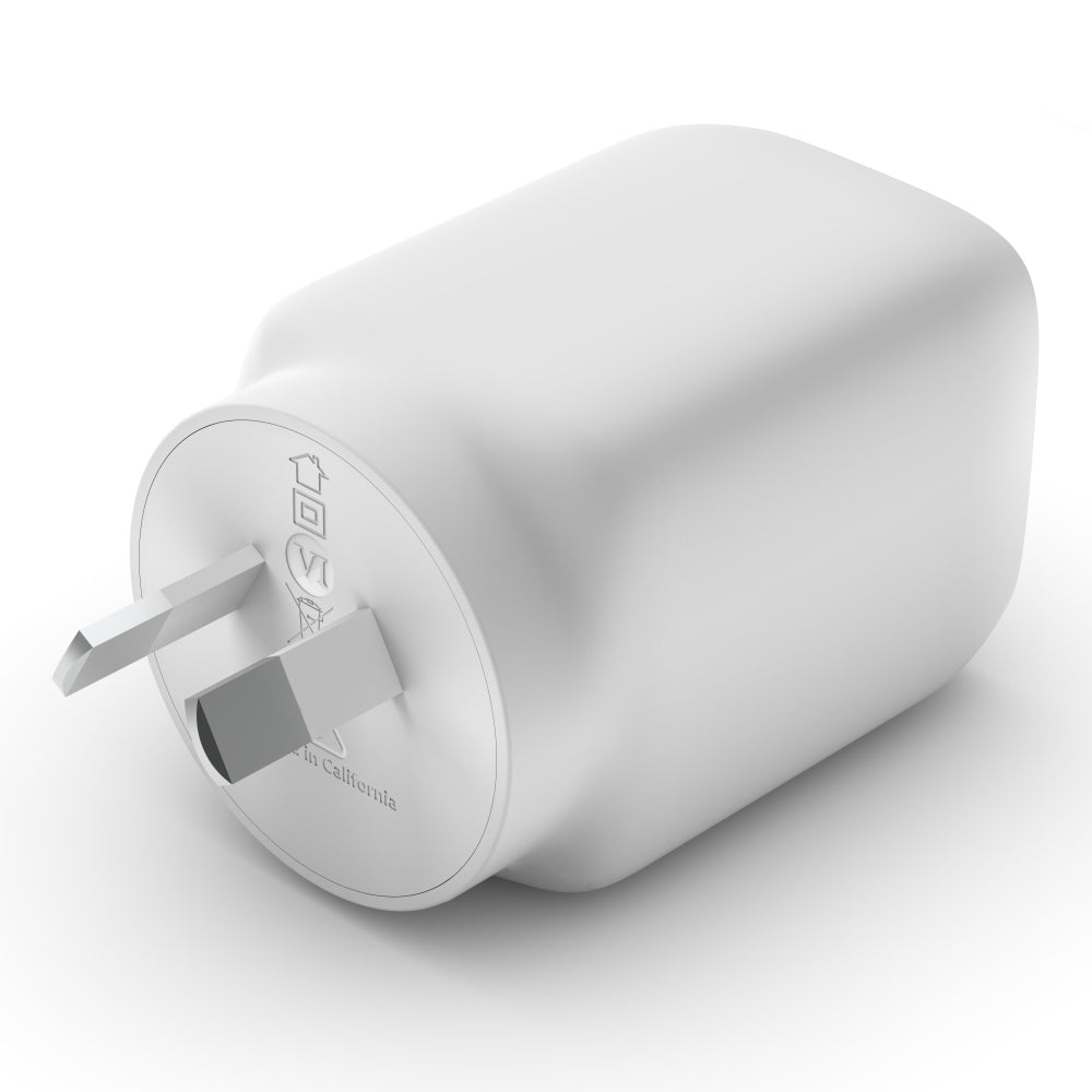 Belkin BOOST UP Dual USB-C Wall Charger - GaN Technology 65W with PPS