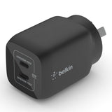 Belkin BOOST UP Dual USB-C Wall ChargerGaN Technology 65W with PPS