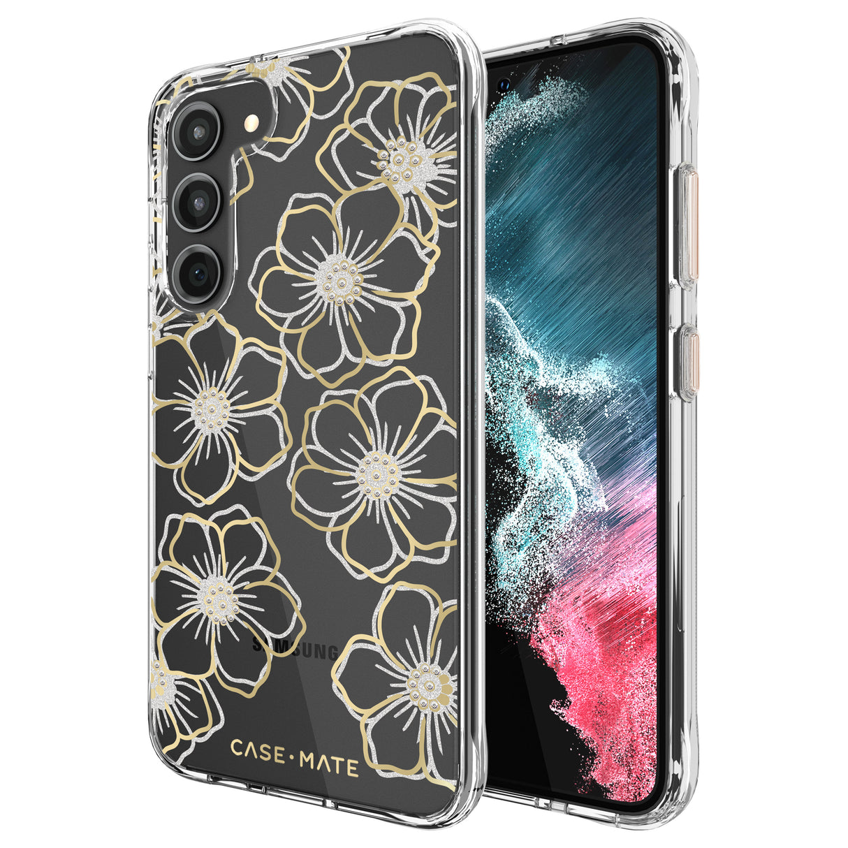 Case-Mate Floral Gems Antimicrobial CaseFor Samsung Galaxy S23