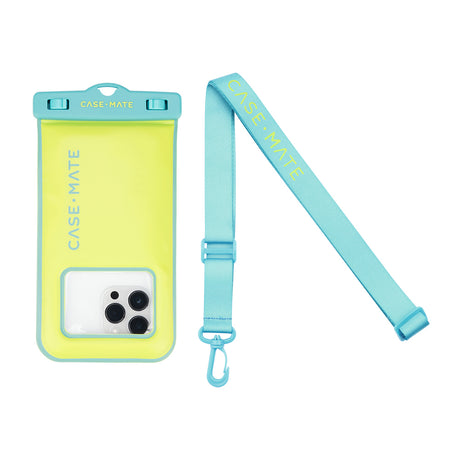 Case-Mate Waterproof Floating PouchUniversal - Lime/Blue