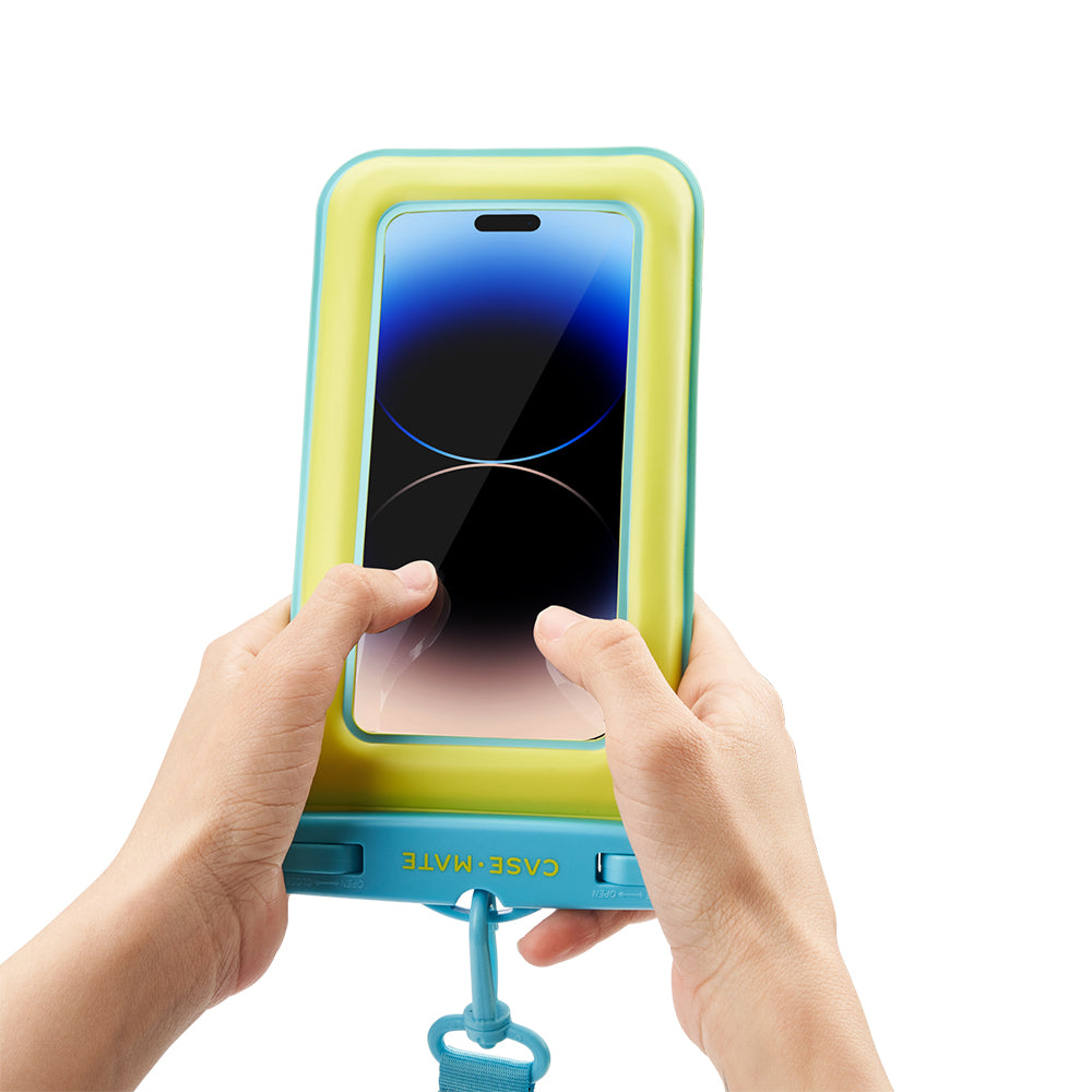 Case-Mate Waterproof Floating PouchUniversal - Lime/Blue