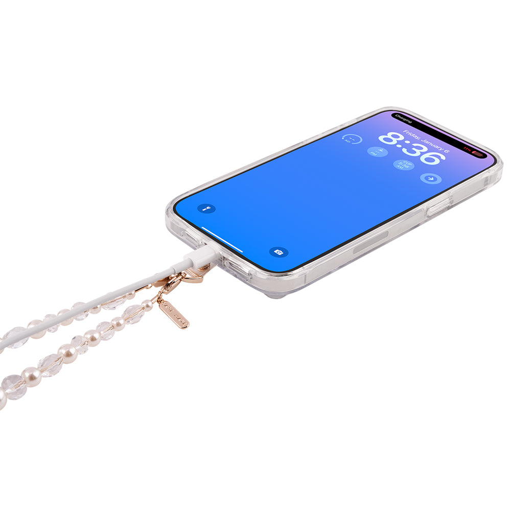 Case-Mate Beaded Phone WristletUniversal  - Crystal Pearl