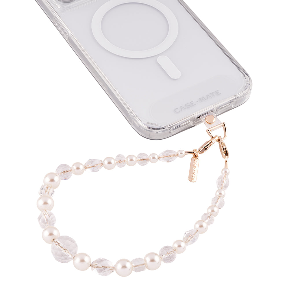 Case-Mate Beaded Phone WristletUniversal  - Crystal Pearl