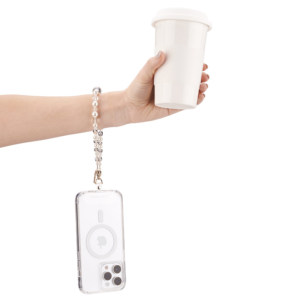 Case-Mate Beaded Phone WristletUniversal  - Crystal Pearl
