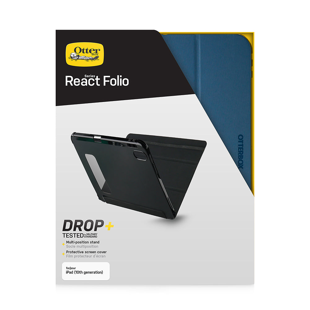 Otterbox React Folio CaseFor iPad 10.9 inch (10th Gen) - Blue/Black