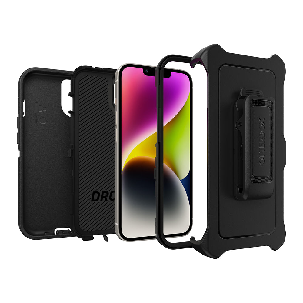 Otterbox Defender Case Pro PackFor iPhone 13 (6.1)/iPhone 14 (6.1) (No retail packaging) - Black